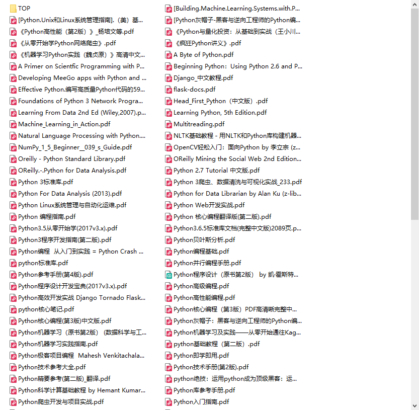 《Python 编程学习资料PDF版合集》[138本]_枫叶电子书网