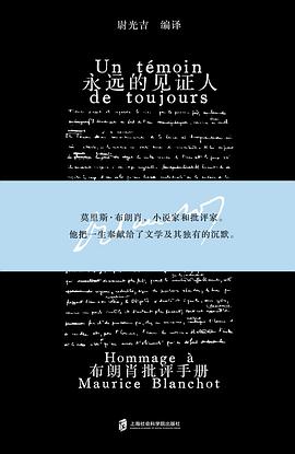 永远的见证人 ：布朗肖批评手册 （epub+mobi+pdf）_枫叶电子书网